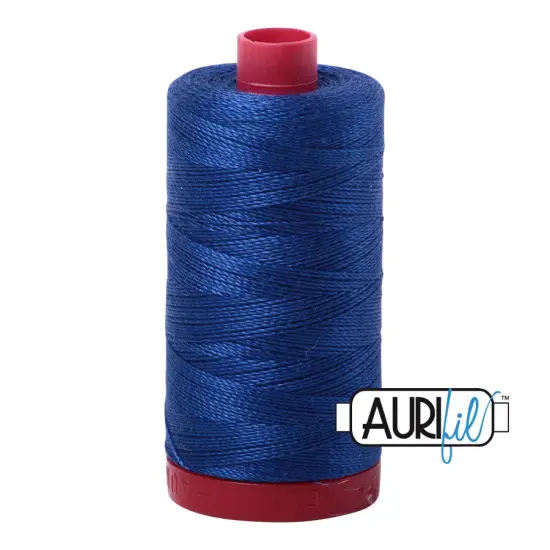Dark Cobalt (2740) | 12wt Large Spool (325M / 356Y) | Aurifil Thread {1}