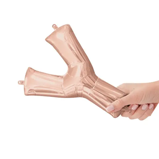 Anagram&reg; 16 Inch Letter Y Rose Gold Air Fill Only {4}