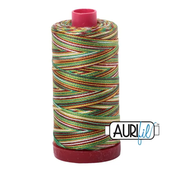 Leaves - Variegated (4650) | 12wt Large Spool (325M / 356Y) | Aurifil Thread {1}