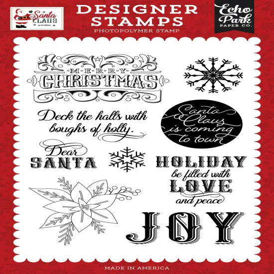 Santa Claus Stamp Set-Filled With Love And Peace {1}