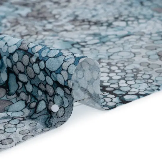 1 Yard Moody Blues Bubbles Printed Quilting Cotton Fabric by Northcott Bliss Collection 43 Inches Width {3}