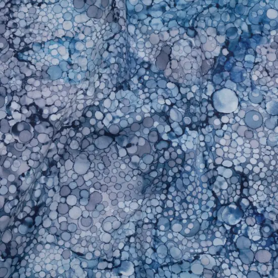 1 Yard Northcott Haze Bubbles Cotton Fabric Soft Blue Gray Quilting 43 Inches Width {1}