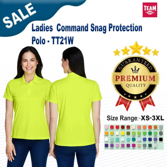 Team 365&reg; Ladies Command Snag Protection Polo SAFETY YELLOW {2}