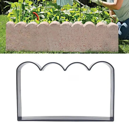 Garden Fence Molds Concrete Brick Courtyard Mould Plastic Cement DIY Molds Tool {2}