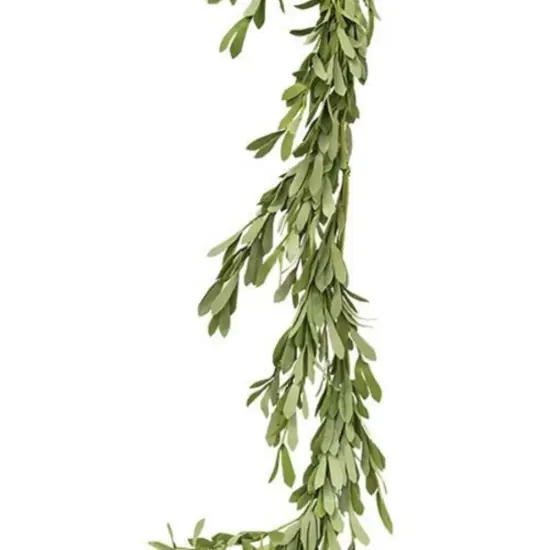 Foamy Willow Leaves Garland 4ft {1}