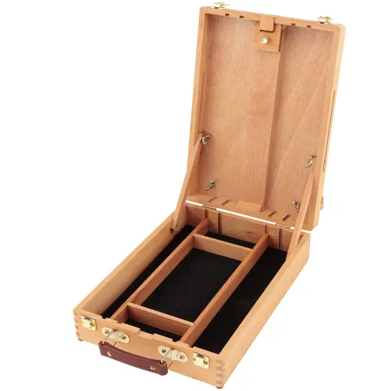 Master Artist Oil Paint Set Includes Wood Art Supply Carrying Case Sketchbox w/ Easel Assorted {4}