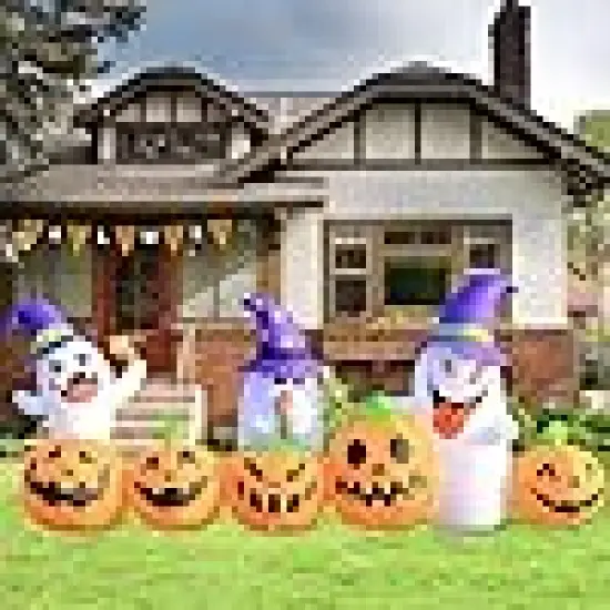 ute Blow Up Pumpkins and Ghost {3}