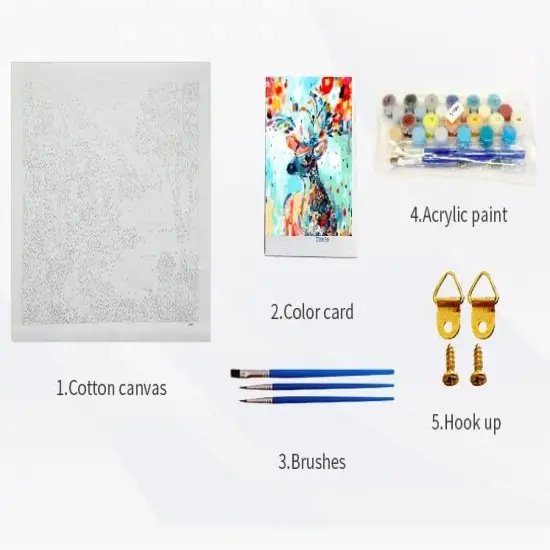 Cow Acrylic Paint by Number kit for Adults & Kids-16x20 inch(No Frame) {2}