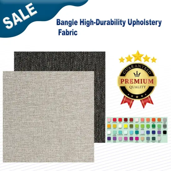 Bangle High Durability Upholstery Fabric, 100% Polyester Heavy Duty Fabric for Home or Office Metal {2}
