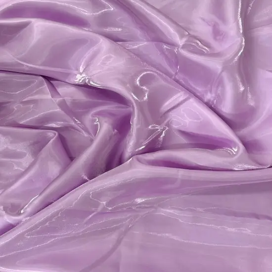 1 Yard Crystalized Reflective Liquid Bridal Satin Fabric Shimmering Polyester Material 59/60 Inch Width Lavender {1}