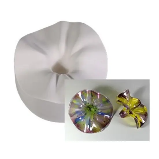 6.25&rdquo; x 6.25" x 3.25" Small Organic Control Drop Glass Fusing Kiln Mold {1}