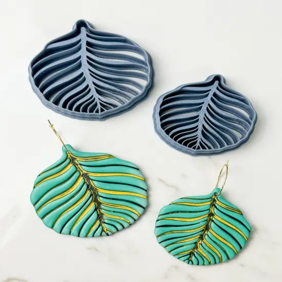 ROUND PALM LEAF CLAY CUTTER {2}