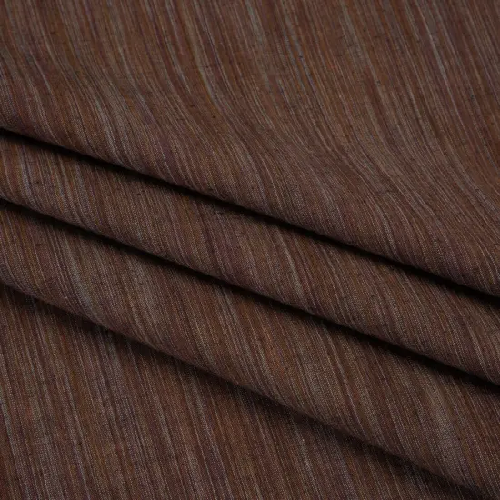 1 Yard Cocoa Striated Woven Quilting Cotton Fabric for Skirts Shirts Quilts, 43 inches Width {1}