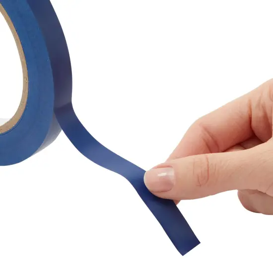 2 Rolls Vinyl Pinstripe Tape, 1/2-Inch x 36 Yards Gym Floor Tape for Marking Vehicles, Warehouse Grid Lines, Construction Sites (0.16mm, Dark Blue) {4}