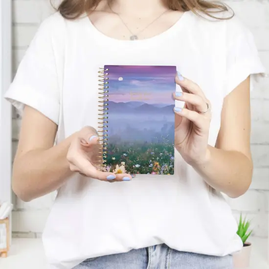 bloom daily planners 2025-26 Academic Planner, Soft Cover, 4" x 6", Mystical Mountains {2}