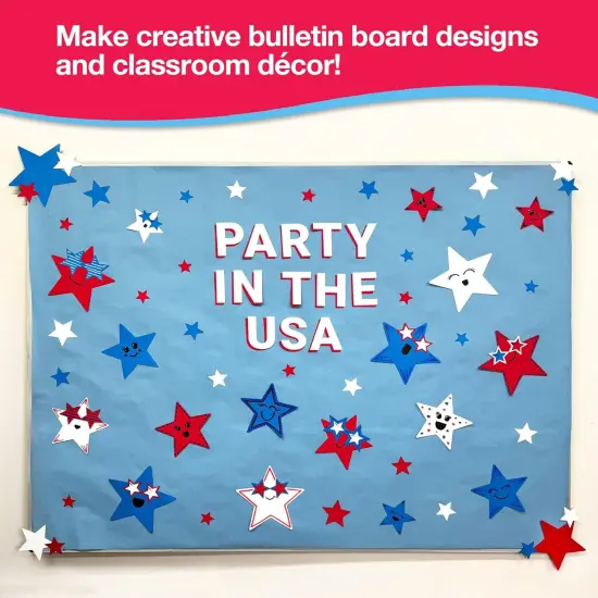 Patriotic Star Stickers July 4th Foam {2}