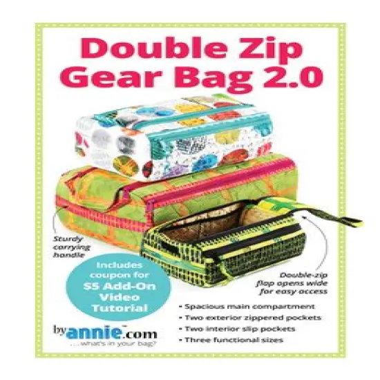 Double Zip Gear Bags 2.0 by Annie Patterns {1}