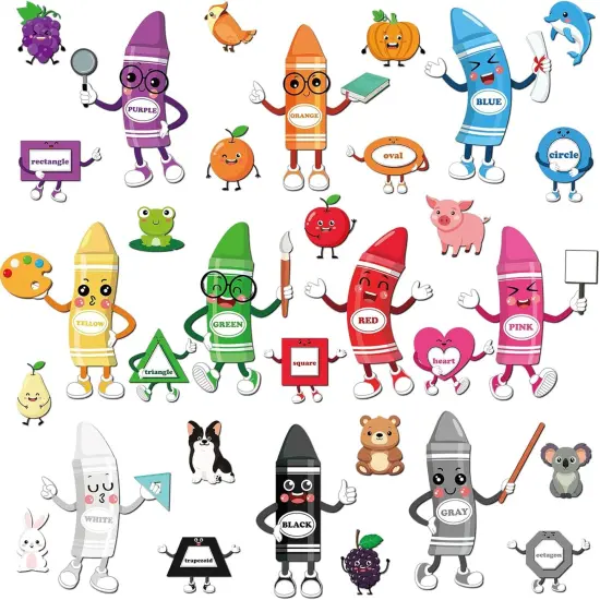 46 Pcs Color Bulletin Board Classroom Decorations {1}