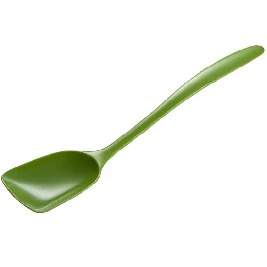 Hutzler 11-Inch Flat-Front Melamine Spoon, BPA-Free Heat Resistant Serving Spoon Blue {2}