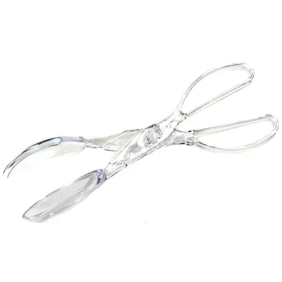 Chef Craft Heavy Duty Plastic Scissor Design Salad Serving Tongs {2}