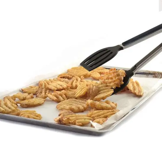 Norpro Grip-EZ 9-inch Stainless Steel Nylon Heat-Resistant Locking Spatula Tongs {7}