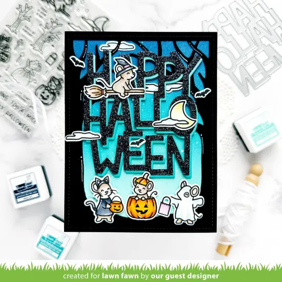 Lawn Fawn Clear Stamps-Halloween Mice {4}