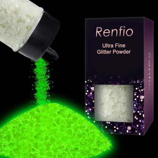 Glow in The Dark Chunky Glitter {1}
