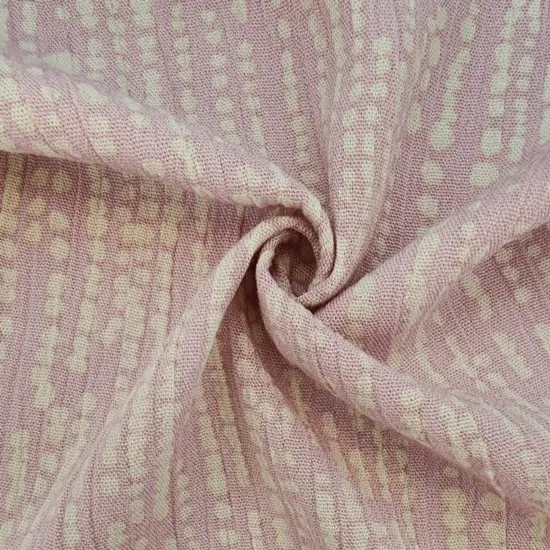 1 Yard Pink Rayon Crinkle Fabric Soft Lightweight Material for Dresses Blouses Skirts 50/52" Wide {1}