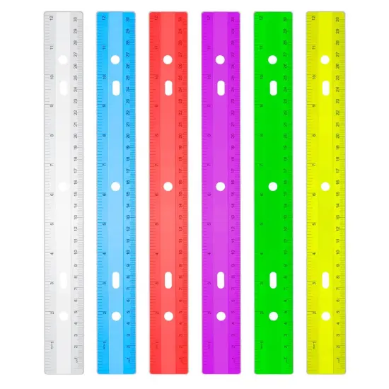12" Acrylic Rulers &ndash; Imperial/Metric &ndash; 144 Count {1}