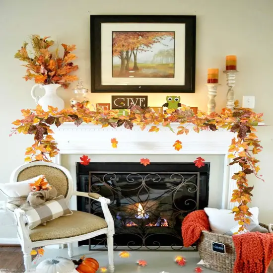 2 Pack Maple Leaf Vine Garland {2}