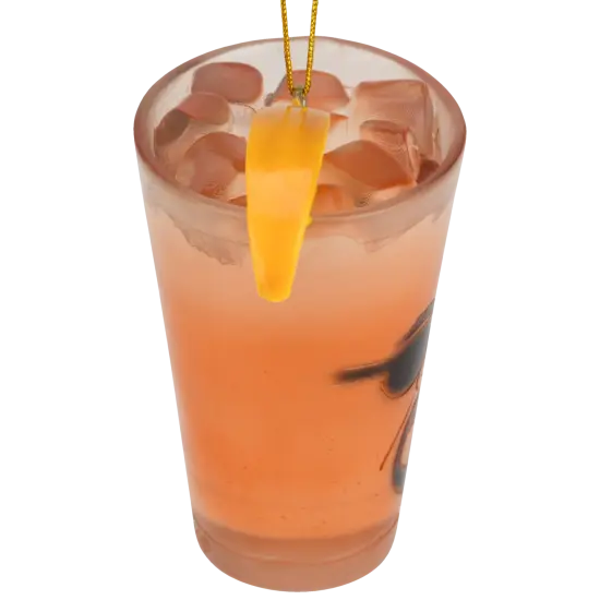 Tree Buddees Iced T Ornament Funny Rapper & Actor Inspired Resin Glass of Iced Tea {5}