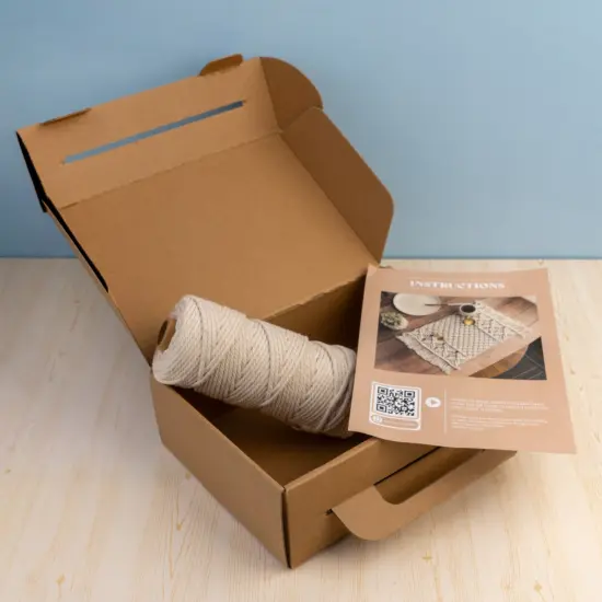 John Bead Macrame Craft DIY Kit Handmade Placemat {4}