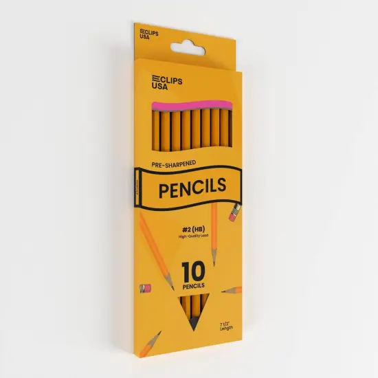 #2 HB Pencils Yellow &ndash; Pre-Sharpened &ndash; 10 Count &ndash; 80 Sets {3}