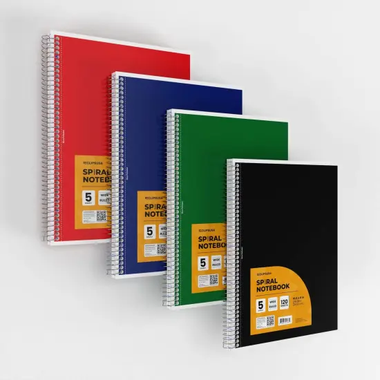 5-Subject Spiral Notebook Wide-Ruled &ndash; 150 Sheets &ndash; 24 Ct {3}
