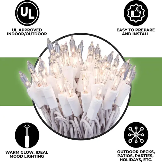 50 Clear Christmas Lights {3}