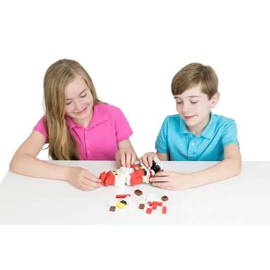 Strictly Briks Building Bricks and Blocks Set | Classic Briks Santa | 100% Compatible with All Major Brick Brands | 161 Pieces Multicolor {5}