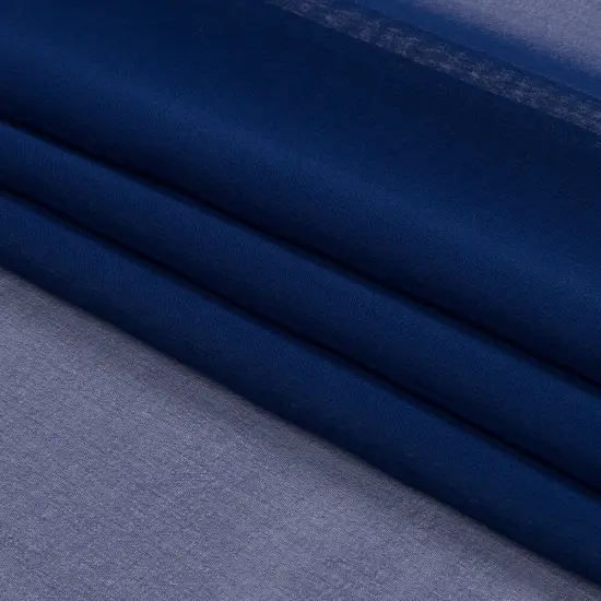 1 Yard Estate Blue Silk Chiffon Premium Solid Lightweight 44 Inch Width {4}