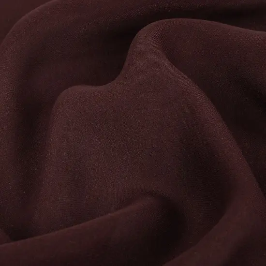 1 Yard Luxury Silk Chiffon 53" Wide Mahogany Satin-Faced Designer Fabric {2}