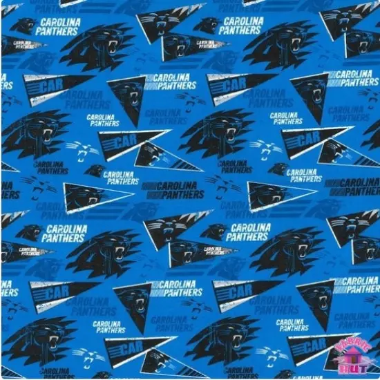 Licensed NFL Carolina Panthers Retro Cotton 70317D Fabric by the Yard {1}