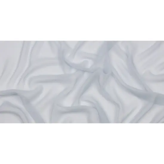 1 Yard Refined Gray Dawn Premium Silk Chiffon Fabric Ideal for Elegant Couture Creations 54 Inch Width {2}