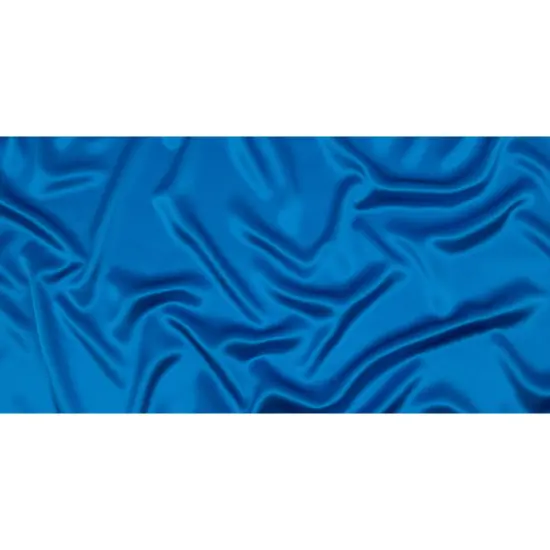 1 Yard Directoire Blue Stretch Silk Charmeuse Fabric Elegant Solid Luxury Textile 40 inch Width {3}