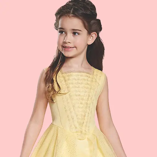 Belle Ball Gown Classic Costume Yellow Princess Dress Disney {2}