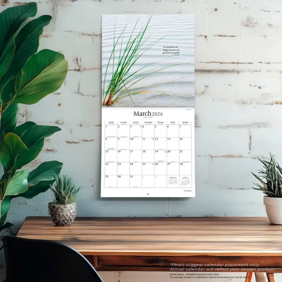 Simplicity | 2026 12 x 24 Inch (Hanging) Monthly Square Wall Calendar | Plastic-Free {5}