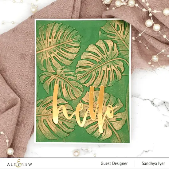 Monstera Leaves 3D Embossing Folder {2}