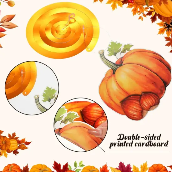 54 Pcs Fall Party Decorations - Hanging Swirls and Cutouts {4}