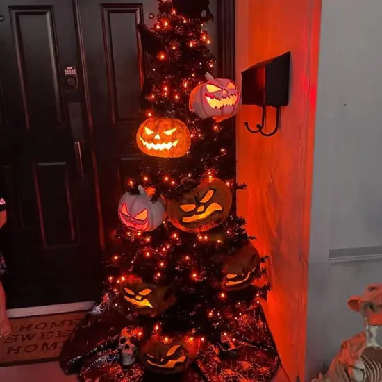 66ft 200 LED Orange Halloween Lights Outdoor Waterproof {5}