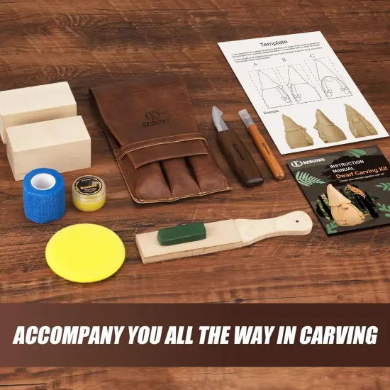 All-in-1 Wood Carving Tools with Video Tutorials & Template {2}