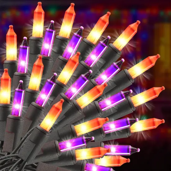 21FT Halloween Purple and Orange String Lights {1}