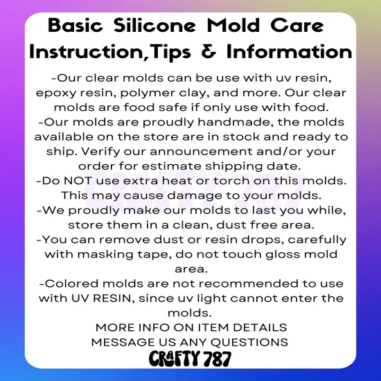 Shell 2D Silicone Mold, Resin Silicone Mold, Food Safe Mold (D15) {5}