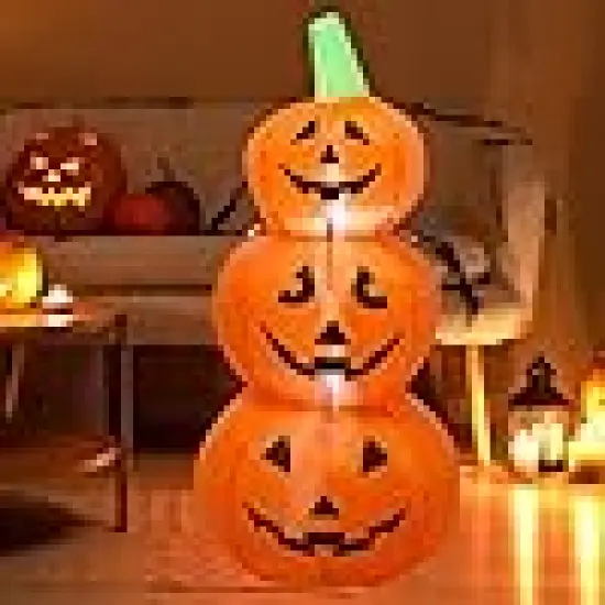 3 Pumpkins Outside Decoration {3}